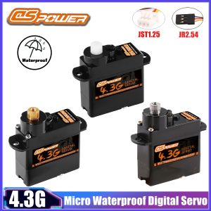 DSPOWER 4.3G Micro Digital Servo Plastic/Aluminum/ Metal Gear JR/JST Plug for RC Mini FPV Drone Helicopter Fixed-wing Car Racing