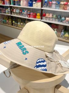 Baby Sun Protection Hat Large Brim Beach Hat UV Protection Face And Neck Covering Breathable Cotton Blend Casual Style Childrens Hat