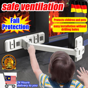 Kunci keselamatan bayi Baby safety lock Wind resistance level 10 3m strong glue  Window lock safety Baby Sliding Door and Window Limit Holder High-Rise Ventilation Kids Protection Open and Fall Window Lock Baby safety protector Child safety lock0