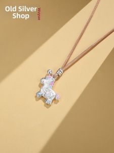 WU YUE JEWELRY | Lucky and Cute Traditional Style Pendant Necklace Sterling Silver 999