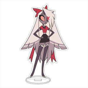 Bandai | 16CM Hazbin Charlie Morningstar Vaggie Alastor Acrylic Hình Đứng Anime Phụ Kiện Để Bàn Trang Trí Quà Tặng Giáng Sinh Cho Người Thu Thập