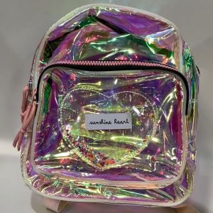 Tas Backpack Fashion Kids Tas Ransel Anak Transparant Motif Love Terbaru 33746