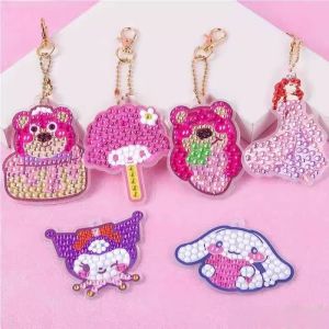 TEKANAI | Childrens DIY Diamond Art Keychain Bear Crafting Kit