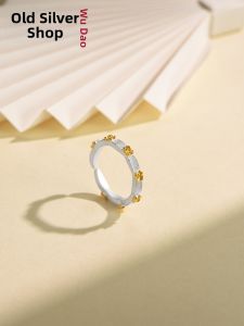 WU YUE JEWELRY | Elegant Adjustable Silver 999 Osmanthus Ring