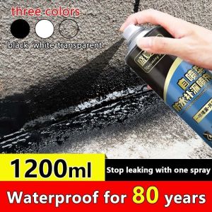 1200ML Waterproof Spray Quick Seal Flexible Rubber Coating Applicable To Various Materials Roof
