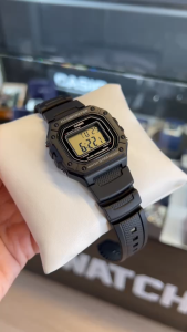 CASIO นาฬิกาข้อมือดิจิตอล รุ่น W-218H-1AV วัสดุเรซิ่น สีดำ คาสิโอ