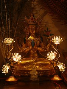 HENANSHENGZHONG | Buddhist LED Energy-saving Crystal Lotus Lamp