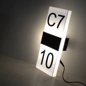 Nomor Rumah LED Menyala Minimalis Aesthetic