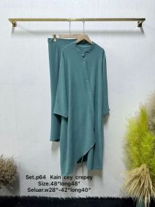 Set Jubah baju dan seluar Muslimah (loose)-Ready stock