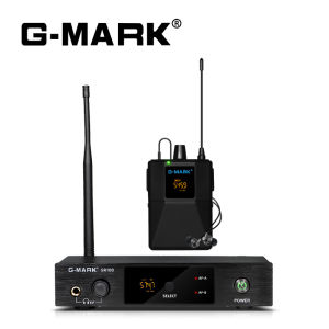 Wireless In Ear Monitor G-MARK SR100 UHF Stage Return Studio Frequency Selectable For Guitar Band Performance DJ Party