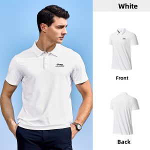 Jeep | Jeep Outdoor Ice Silk Quick Dry Polo Shirt Men Summer Hiking Mountain Climbing Cool Feeling Short Sleeve T-Shirt Sportswear