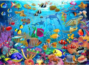 Kayou | 1000 PCS Jigsaw Puzzles for Adults Ocean Underwater World Puzzle Perfect for Game Nights Gifts Home Decor