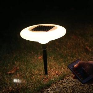 Solar โคมไฟสนามหญ้า โคมไฟ LED พลังงานแสงอาทิตย์ สําหรับตกแต่งสวน ทางเดิน ทางเดิน สนามหญ้า