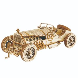 3D Car Wooden Puzzle Scale ModelDIY Model Kit Handcraft GiftHome DecorationMechanical Model Kit Building ToyBirthday/Chri