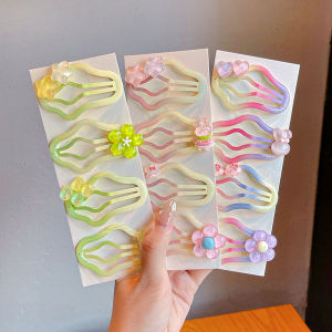 สไตล์เจ้าหญิงไล่ระดับสี การ์ตูน Cloud Hairpins สําหรับสาวน้อยเด็กอุปกรณ์เสริมผมด้านข้าง Bangs Bb คลิปสาว Princes ด้านหลังหัวผมการ์ด Headwear