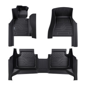 QUEES | Full Coverage Threshold Protective TPE Car Mats