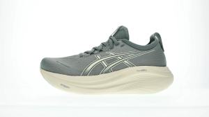 ASICS Women GEL-NIMBUS 27 Running Shoes in Monument Blue/Whisper Green
