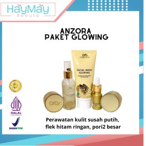 ANZORA SKINCARE ORIGINAL BPOM paket GLOW KLINIK