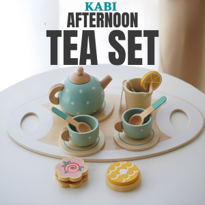 Local Delivery Wooden Toys for Kids Girl Cooking Toy Kitchen Ice Cream Tea Set Dessert Cute
