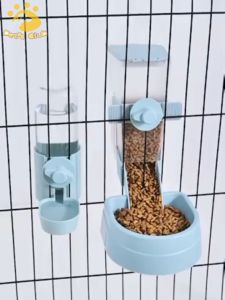【Local Shop】Pet Bowl Hanging Cat Food Dispenser Cage Dog Water Dispenser Pet Cat Bowl Cat Feeder Food 500ml