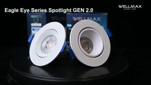 WELLMAX Spotlight Adopt SAMSUNG LED Chip Adjustable Downlight 100-240V Eagle Eye Gen 2.0