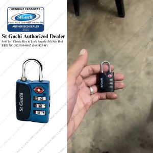 ST GUCHI SGPL-TSA12068 TSA Luggage Padlock 3-Digit Combination Travel Lock for Suitcase & Bag