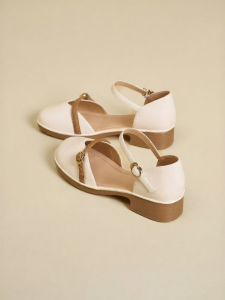 Josiny | Shallow Toe Stylish Thick Heel Graceful Single Shoes