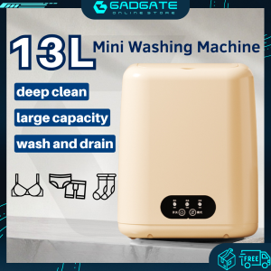3 Pin Plug 13L Portable Mini Washing Machine Laundry Washer 3 Clean Modes Blue Light Sterilization Home Use Bra Underwear Socks Mini Mesin Basuh 迷你洗衣机