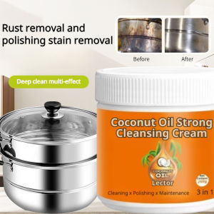 Household Coconut Oil Strong Decontamination Paste Floor Tile Polishing Multi-Purpose Cleaner Safe Natural Pot Cleaning