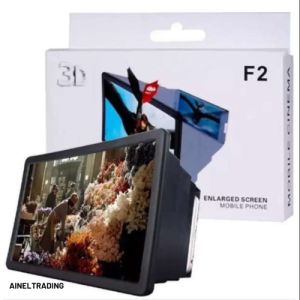 F2 Mobile Phone 3D SCREEN MAGNIFIER | Portable 3D Movie Video Enlarged Stand Screen Magnifier | Retractable High Definition Screen Amplifier Bracket | Enlarged Expander for Mobile Phone Indoor | Light Weight and Portable | Extendable Phone Screen Enlarger