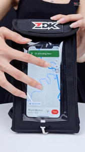 Túi Treo Đầu Xe Máy ZDK K1 Gắn Điện Thoại Xem Map Tiện Lợi Túi Treo Ghi Đông Xe Máy ZDK Chính Hãng