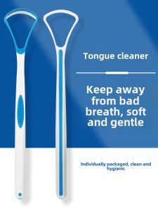 Tongue Cleaner Scraper Brush Oral Care Tool for Adults And Children Male Female Models Soft Bristle Tongue Cleaning Device