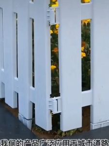 Garden fence Yard fence Garden decoration 6PCS White fence (50x30) Anti-corrosion and rain-proof No deformation no cracking Outdoor fence Gardening stand Strong outdoor fence Plastic fence Fence courtyard