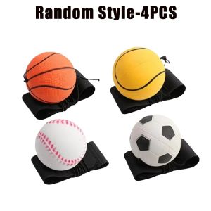 Elastic Hand Swing Ball Wrist Strap PU Elastic Ball Outdoor Exercise Fitness Hand Swing Ball Elastic Ball Childrens Rope Toy