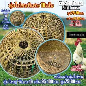 สุ่มไก่ชนเสริมเส้นขอบหนาขนาด(กลาง)