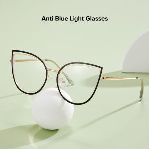 OQ BOGA 5 สีแฟชั่น Big Cat Eye กรอบแว่นตาป้องกันแสงสีฟ้ารังสีคอมพิวเตอร์แว่นตาผู้หญิงผู้ชายแว่นตาป้องกันดวงตา