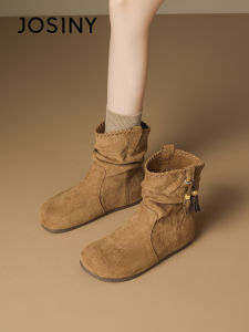 Josiny | 2025 Autumn Vintage Western Cowboy Boots for Women Short Boots