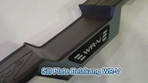 Side Scuff Plate Black Pinjakan Sill Plate Belakang Mobil Honda WRV 2023 UP Hitam