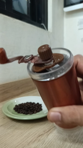 Manual Coffee Grinder with Wooden Handle
