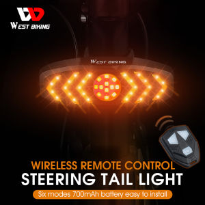 ไฟเลี้ยว MTB สำหรับจักรยานตะวันตกไร้สาย สัญญาณเตือนการเลี้ยวจาก USB