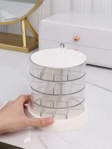 สินค้าพร้อมส่ง เครื่องประดับอะคริลิกหมุนได้360องศา กล่องใส่เครื่องประดับ กล่องเก็บเครื่องประดับแบบใส 2015