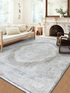 American European Style Vintage Carpet Turkish Import Long Rectangle Polyester Material Home Use Living Room Bedroom Sofa Rug