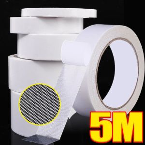 5M Strong Fixation Double Sided Base Tape Fiber Cloth Mesh Transparent Tapes Waterproof Traceless High Viscosity Carpet Adhesive