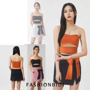 BIDI - Ruby Bodycon Dress Sweetheart Neck Tanpa Lengan Motif Polos Atasan Casual Basic Minimalis Korean Bangkok 0204