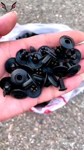 Set 100 Pcs Bộ Khóa Xe Hơi Vít Vặn Vật Liệu Nhựa Phụ Tùng Ô Tô Và Hộp Đựng