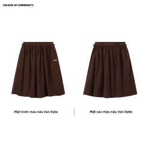 JNXS | Chân Váy A-Line Cao Su Co Dãn Có Cảm Giác Flannel