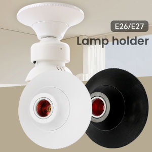 1/2pcs E26/E27 Lamp Bulb Pendant Holder Suitable for 110-250 Voltage Textured Round Fixed Base Bracket