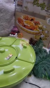 [MERAH] Party Set Melamin PS-0101/Wadah Saji Prasmanan Golden Dragon