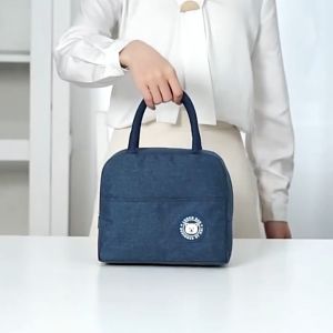 TR Tas Travel Tempat Bekal Lunch Bag Premium Cooler Bag Tempat Penyimpan Makanan Bahan 2 Lapis R1062