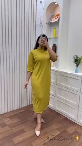 dress rib knit premium kekinian terbaru 2023